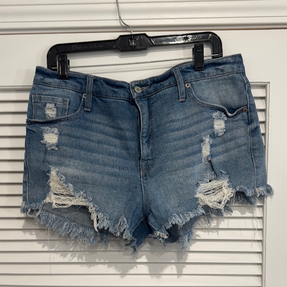 Denim Distressed Women's Shorts